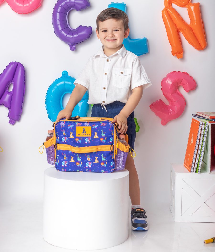 Boy with PACKROO lunch bag