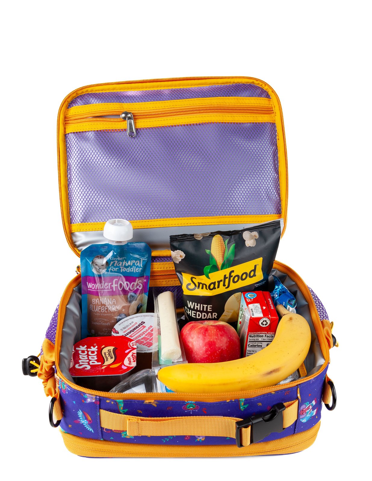 Packed with food